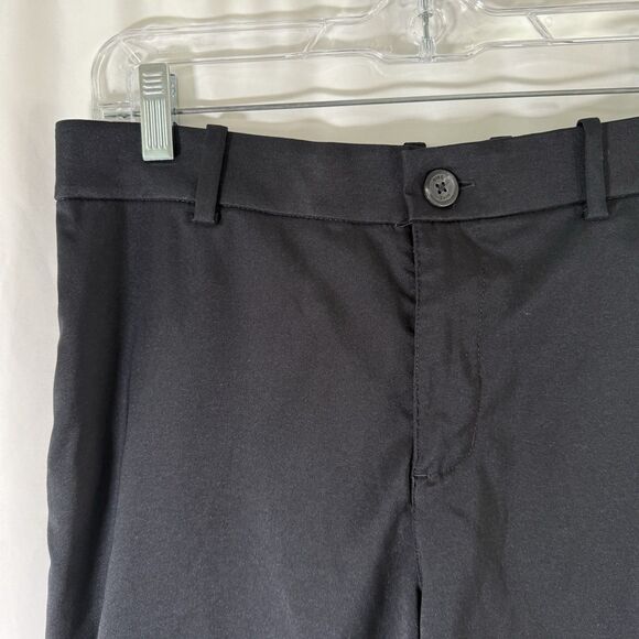 Nike Chino Shorts Men's 30 Solid Black Golf Button Zip Pockets Grip Waist - Picture 2 of 9